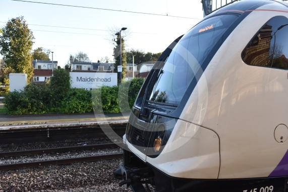 Elizabeth Line trains at Maidenhead station The line has expanded to central London 