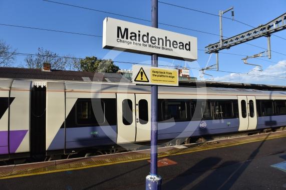 Elizabeth Line trains at Maidenhead station The line has expanded to central London 