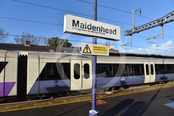 Elizabeth Line trains at Maidenhead station The line has expanded to central London 