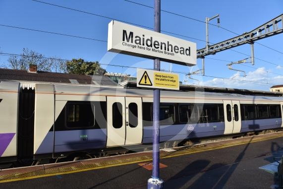 Elizabeth Line trains at Maidenhead station The line has expanded to central London 