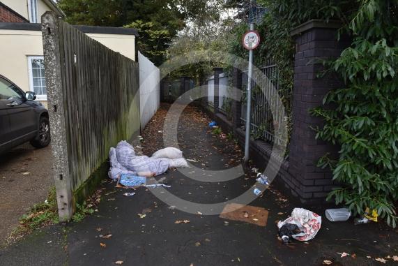 Alleyway between Bath Road and Cranbourne Close, Slough