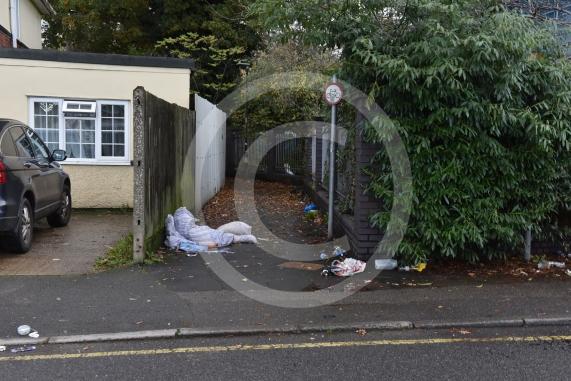 Alleyway between Bath Road and Cranbourne Close, Slough