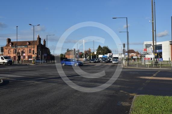 Farnham Road, Slough will receive &pound;9.2million in the latest round of Levelling Up funding.The junction of A4 Bath Road and Farnham Road, Slougfh