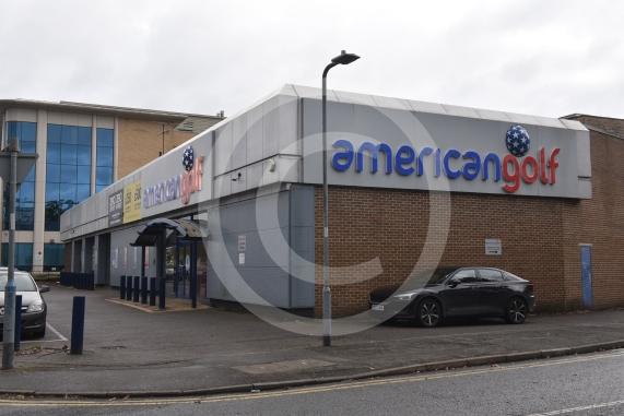 Plans have been submitted to Slough Borough Council to redevelop American Golf into flats. American Golf, 175 Bath Road, SL1 4AA