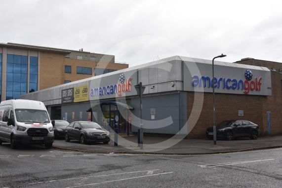 Plans have been submitted to Slough Borough Council to redevelop American Golf into flats. American Golf, 175 Bath Road, SL1 4AA