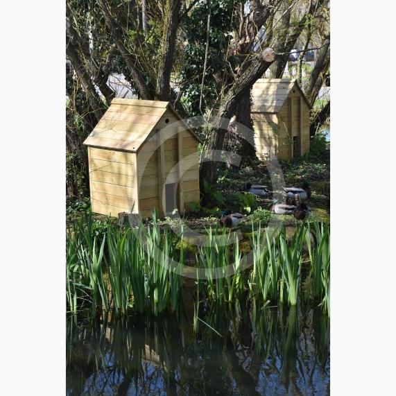 The pond on Lower Cippenham Lane, Cippenham2 new duck houses have been built but there&rsquo;s reports that pregnant ducks can&rsquo;t fit through the doorway on the houses.