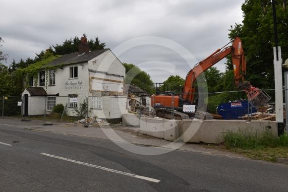 The Royal Oak pub in Paley Street. Demolishment work taking place.Royal Oak, Paley Street