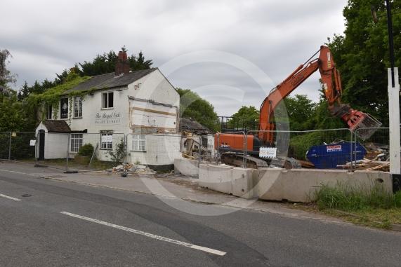 The Royal Oak pub in Paley Street. Demolishment work taking place.Royal Oak, Paley Street