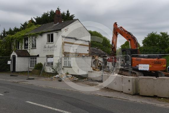 The Royal Oak pub in Paley Street. Demolishment work taking place.Royal Oak, Paley Street