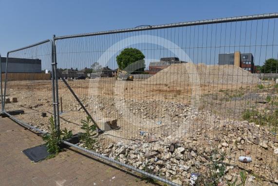 The former Sainsbury&rsquo;s site at 149 Farnham Road, Slough. A Big Yellow Storage three-storey building is replacing the supermarket. 