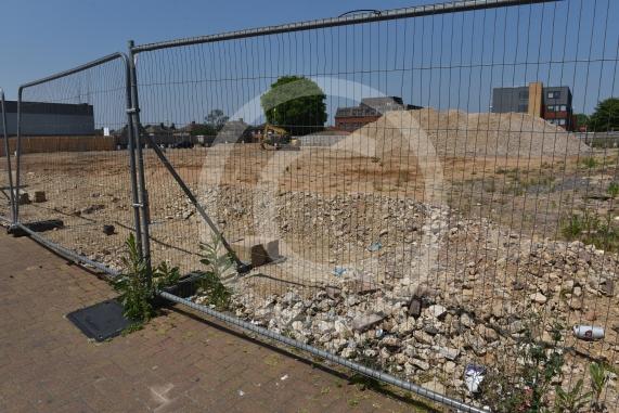 The former Sainsbury&rsquo;s site at 149 Farnham Road, Slough. A Big Yellow Storage three-storey building is replacing the supermarket. 