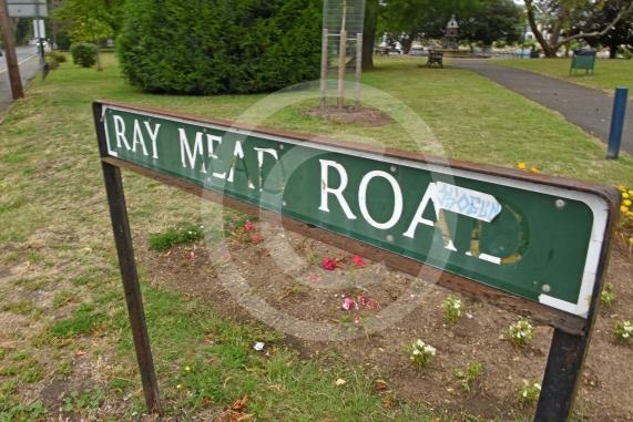 Site shot of Ray Mead Road sign after a road closure announcement. Photo by Emma Sheppard