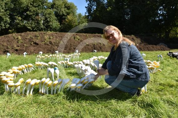 Archaeologists at the University of Reading and volunteers are set to embark on another round of excavations at the site of an Anglo-Saxon 8th-century monastery next to Holy Trinity Church in Cookham, Berkshire. Artist Phyllida Shelley