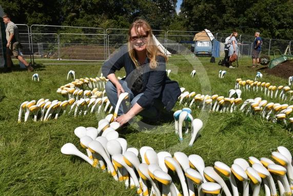 Archaeologists at the University of Reading and volunteers are set to embark on another round of excavations at the site of an Anglo-Saxon 8th-century monastery next to Holy Trinity Church in Cookham, Berkshire. Artist Phyllida Shelley