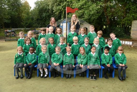 LtoR Class Teacher Mrs Tina Morgan, Teaching Assistant Mrs Emma Macey. Elm Class.Alwyn Infant & Nursery School, Mulberry Walk, Maidenhead.
