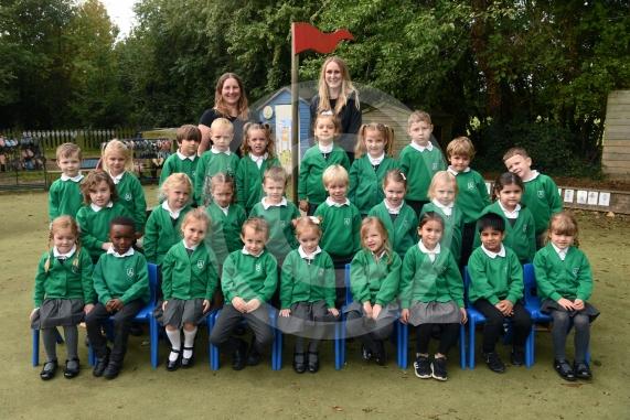 LtoR Class Teacher Mrs Tina Morgan, Teaching Assistant Mrs Emma Macey. Elm Class.Alwyn Infant & Nursery School, Mulberry Walk, Maidenhead.