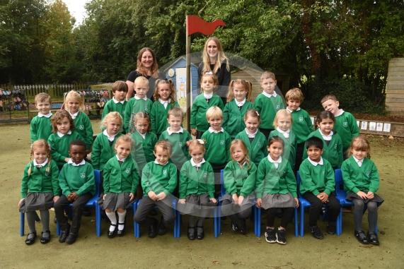 LtoR Class Teacher Mrs Tina Morgan, Teaching Assistant Mrs Emma Macey. Elm Class.Alwyn Infant & Nursery School, Mulberry Walk, Maidenhead.