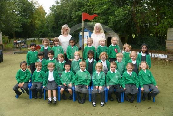 LtoR Class Teacher Mrs Nicki Lewis, Teaching Assistant Mrs Nikki Palethorpe. Ash Class.Alwyn Infant & Nursery School, Mulberry Walk, Maidenhead.