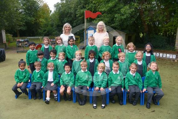 LtoR Class Teacher Mrs Nicki Lewis, Teaching Assistant Mrs Nikki Palethorpe. Ash Class.Alwyn Infant & Nursery School, Mulberry Walk, Maidenhead.