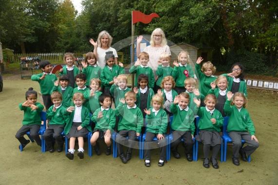 LtoR Class Teacher Mrs Nicki Lewis, Teaching Assistant Mrs Nikki Palethorpe. Ash Class.Alwyn Infant & Nursery School, Mulberry Walk, Maidenhead.