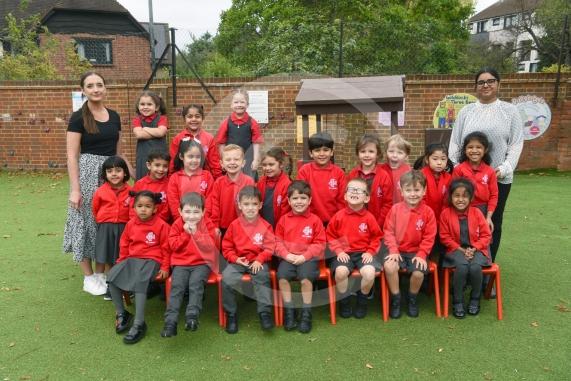 LtoR Class Teacher Miss Orla O'Shea and Teaching Assistant Miss Ismaa Munir.Tadpoles Class.St Luke's CE Primary School, Cookham Road Maidenhead.