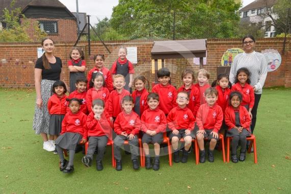 LtoR Class Teacher Miss Orla O'Shea and Teaching Assistant Miss Ismaa Munir.Tadpoles Class.St Luke's CE Primary School, Cookham Road Maidenhead.
