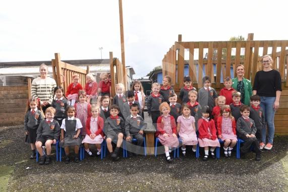 LtoR Class Teacher Miss Lauren Lazenby, Teaching Assistant Mrs Sandra Greenwood and Teaching Assistant Mrs Judith Haynes. Miss Lazenby's Class.St Edmond Campion School, Altwood Road, Maidenhead.
