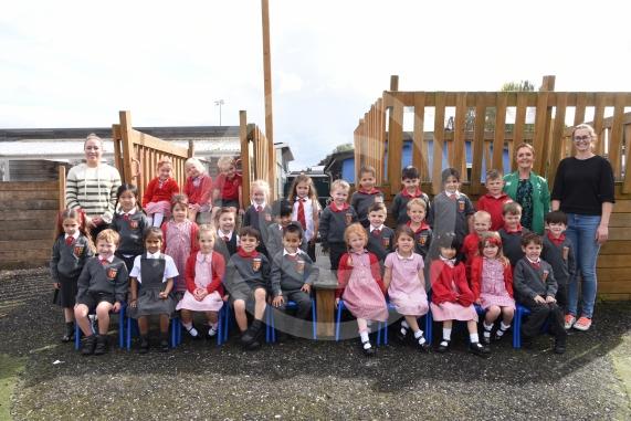 LtoR Class Teacher Miss Lauren Lazenby, Teaching Assistant Mrs Sandra Greenwood and Teaching Assistant Mrs Judith Haynes. Miss Lazenby's Class.St Edmond Campion School, Altwood Road, Maidenhead.