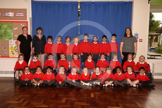 LtoR Class Teacher Miss Laura Parsons, Class Teacher Mrs Rachael Odeniyi and Teaching Assistant Mrs Sarah Bray. Caterpillar Class.Furze Platt Infant School, Oaken Grove, Maidenhead