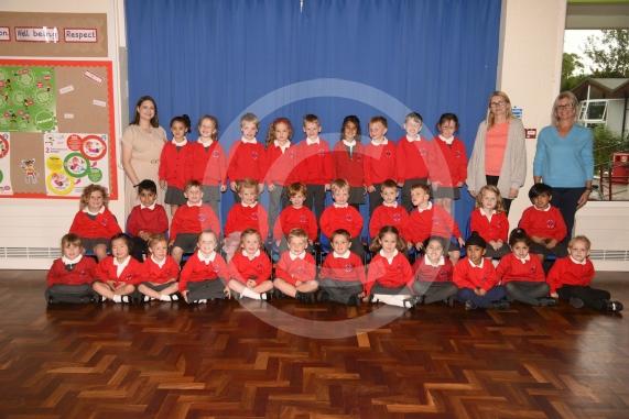 LtoR Class Teacher Miss Erin Hare, Teaching Assistant Mrs Kim Barry and Teaching Assistant Mrs Victoria Lampton. Dragonfly Class.Furze Platt Infant School, Oaken Grove, Maidenhead