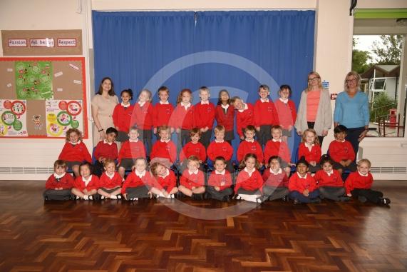 LtoR Class Teacher Miss Erin Hare, Teaching Assistant Mrs Kim Barry and Teaching Assistant Mrs Victoria Lampton. Dragonfly Class.Furze Platt Infant School, Oaken Grove, Maidenhead