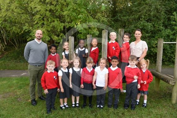 LtoR Class Teacher Mr Edward Panea and Teaching Assistant Mrs Adrien Martinez.Rose Class.Alexander First School, Kenneally, Oakley Green, Windsor.       