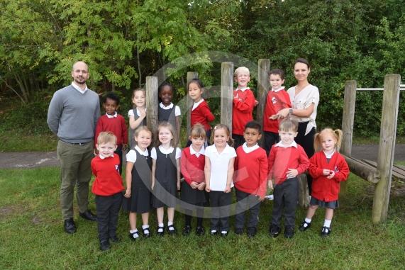 LtoR Class Teacher Mr Edward Panea and Teaching Assistant Mrs Adrien Martinez.Rose Class.Alexander First School, Kenneally, Oakley Green, Windsor.       