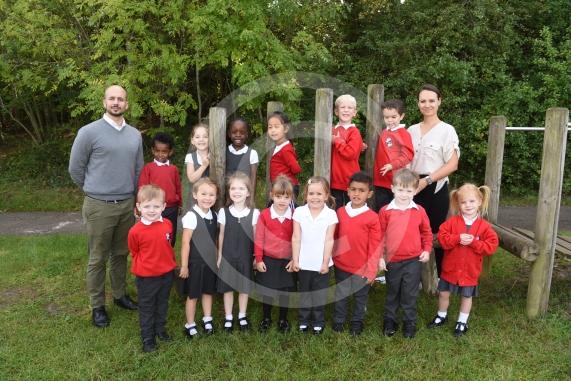 LtoR Class Teacher Mr Edward Panea and Teaching Assistant Mrs Adrien Martinez.Rose Class.Alexander First School, Kenneally, Oakley Green, Windsor.       