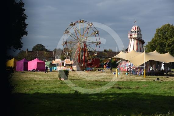 A fun fair in the old Burnham secondary school grounds. This is the film location of Netflix&rsquo;s Heartstoppers. Stomp Road, Burnham