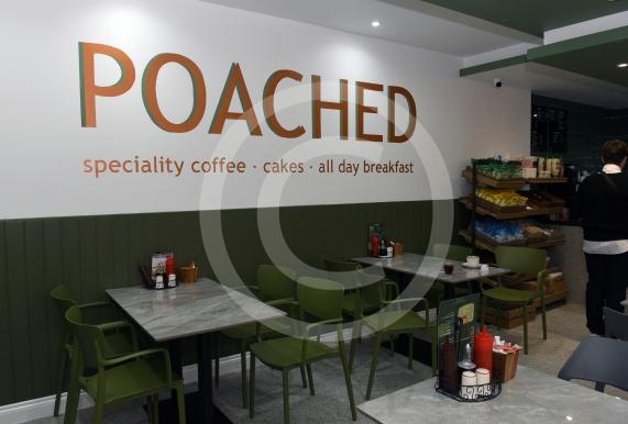 New cafe,  Poached at the Wessex Way shops in Cox Green. 