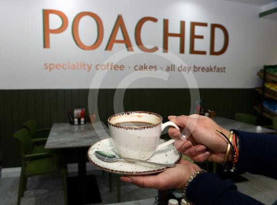New cafe,  Poached at the Wessex Way shops in Cox Green. 
