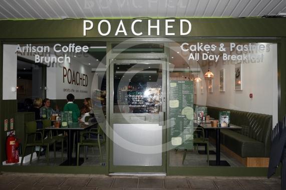 New cafe,  Poached at the Wessex Way shops in Cox Green. 