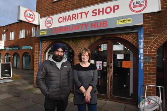 Slough Outreach are hosting a &lsquo;Christmas day warm space&rsquo; at its community hub for people who would otherwise be alone on Christmas.Shin Dhother, Lynne GuitaPlus a site shot of the new community hub