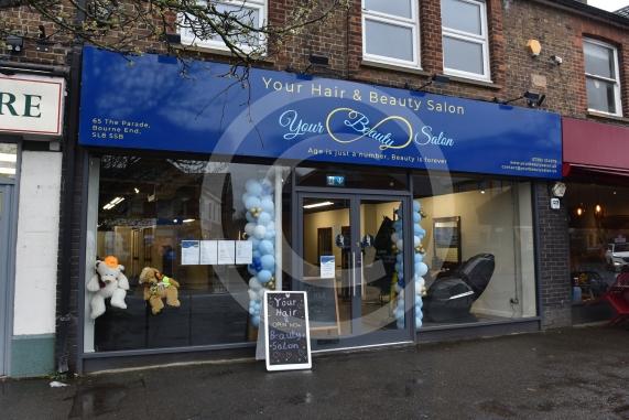 Your Beauty Salon, 65 The Parade, Bourne End, Buckinghamshire, SL8 5SB. A new health and beauty salon has opened in Bourne End. Salon owner Ludmila ‘Lucy’ Kuzmina and her staff at the premises. Katie Drozdzowska, Emily Nessling, Derrick Webb