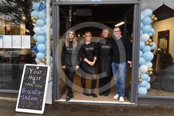 Your Beauty Salon, 65 The Parade, Bourne End, Buckinghamshire, SL8 5SB. A new health and beauty salon has opened in Bourne End. Salon owner Ludmila ‘Lucy’ Kuzmina and her staff at the premises. L-R Ludmila ‘Lucy’ Kuzmina, Katie Drozdzowska, Emily Nessling,  Derrick Webb