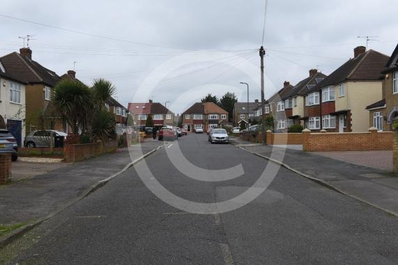 Westlands Avenue, Slough Road sign &ndash; public notices for works planned in the road. 