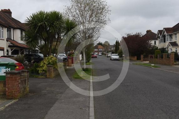 Westlands Avenue, Slough Road sign &ndash; public notices for works planned in the road. 