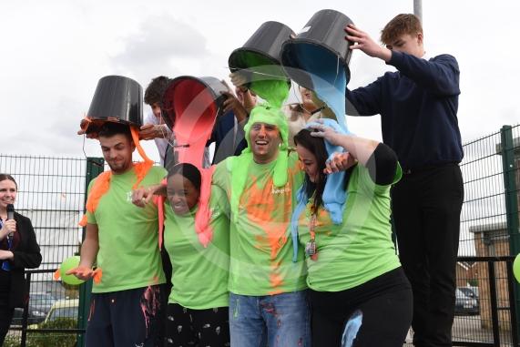 Furze Platt Senior School, MaidenheadTeachers to be gunged and have their beards shaved in aid of Thames Hospice. 