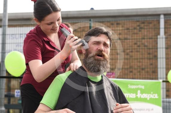 Furze Platt Senior School, MaidenheadTeachers to be gunged and have their beards shaved in aid of Thames Hospice. Richard Wright