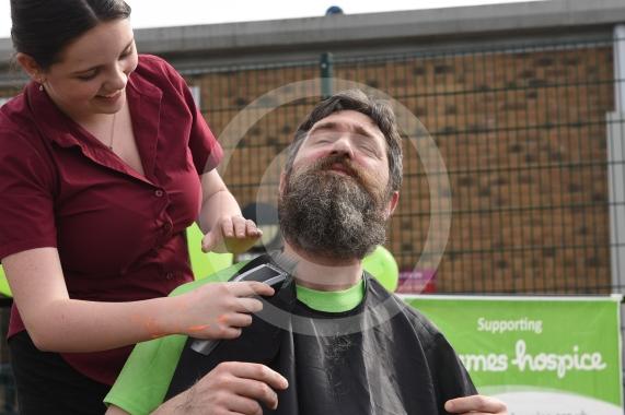Furze Platt Senior School, MaidenheadTeachers to be gunged and have their beards shaved in aid of Thames Hospice. Richard Wright