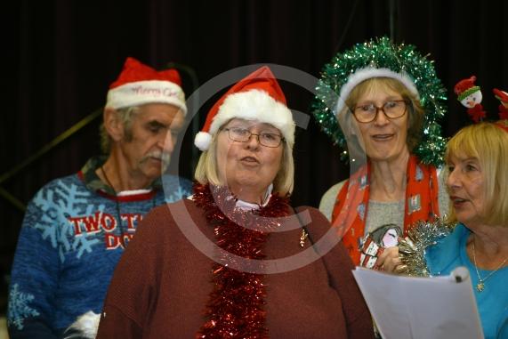 Maidenhead's Christmas Market & Christmas lights switch-on, Maidenhead Town Hall. TUNELESS CHOIR
