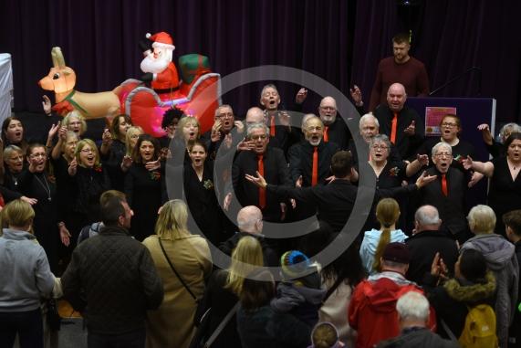 Maidenhead's Christmas Market & Christmas lights switch-on, Maidenhead Town Hall.SING4YOU CHOIR
