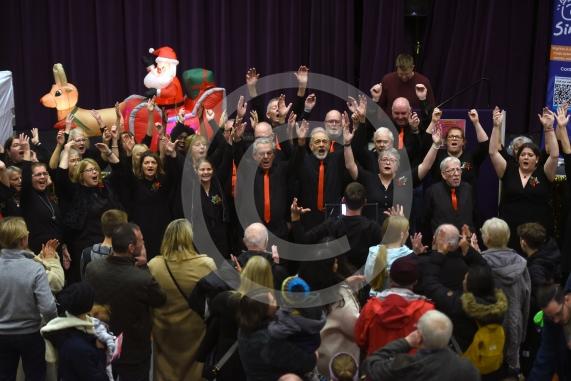 Maidenhead's Christmas Market & Christmas lights switch-on, Maidenhead Town Hall.SING4YOU CHOIR