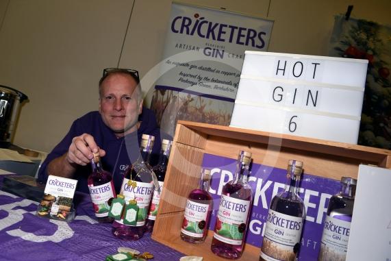 Maidenhead's Christmas Market & Christmas lights switch-on, Maidenhead Town Hall. CRICKETERS GIN